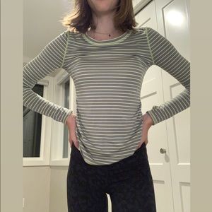 Zella Girl Nordstrom Yellow and Grey Long Sleeve